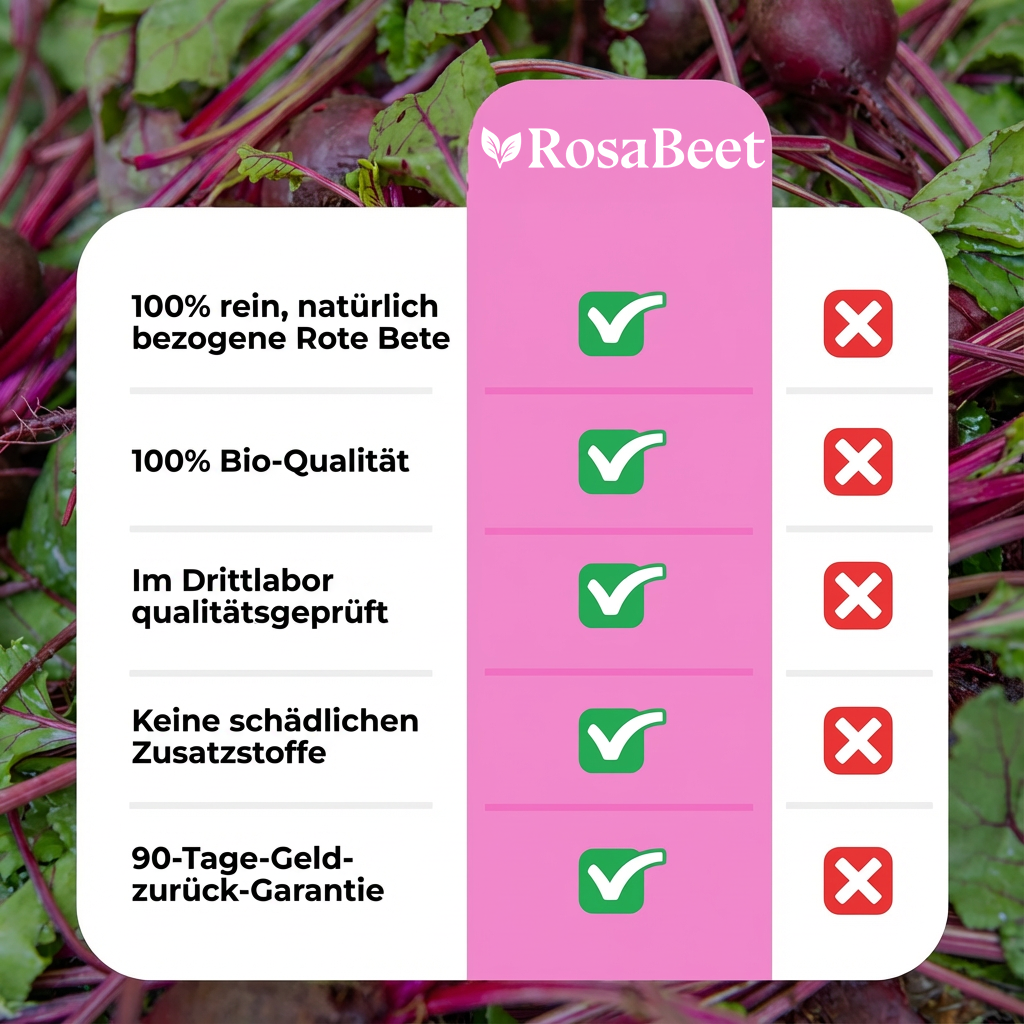 Rosabeet Rote-Bete-Kapseln für bessere Durchblutung und Vitalität*