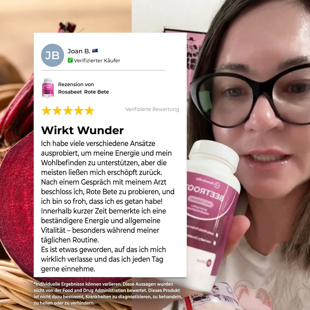 Rosabeet Rote-Bete-Kapseln für bessere Durchblutung und Vitalität*